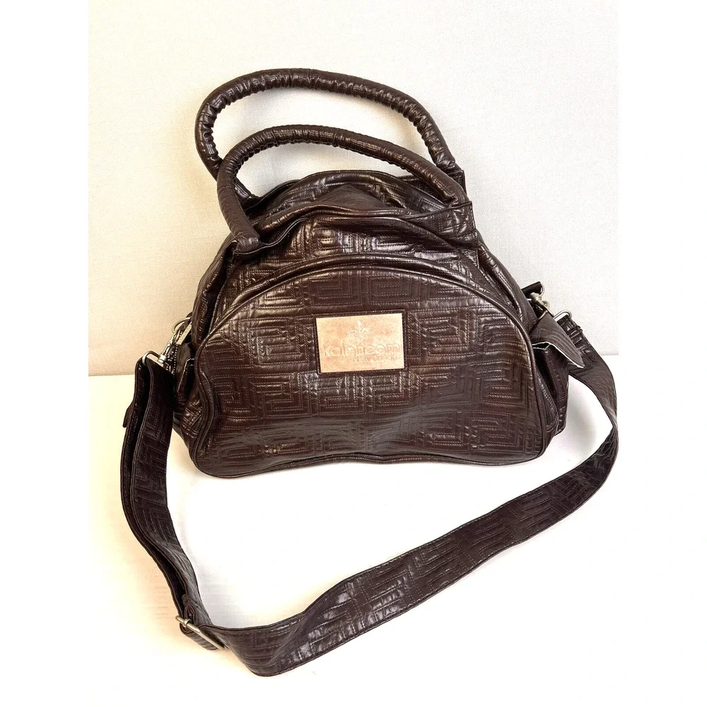 Kalencom New Orleans Travel Diaper Bag Changing Pad Bottle Holder Black Gift